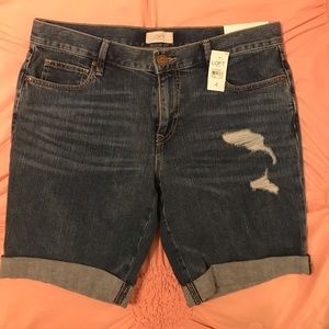 Loft denim boyfriend short